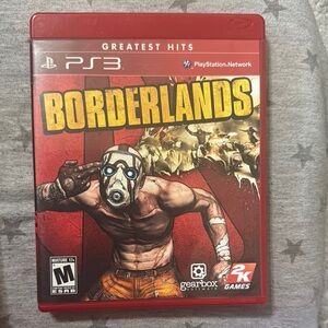 Borderlands PS3 Game - Red Case